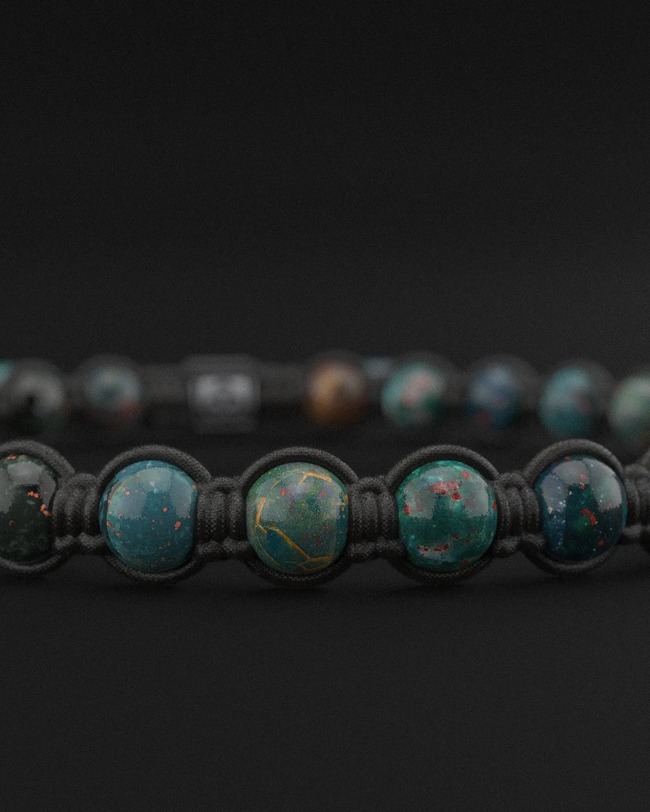 Bloodstone Bracelet 6mm | Knot