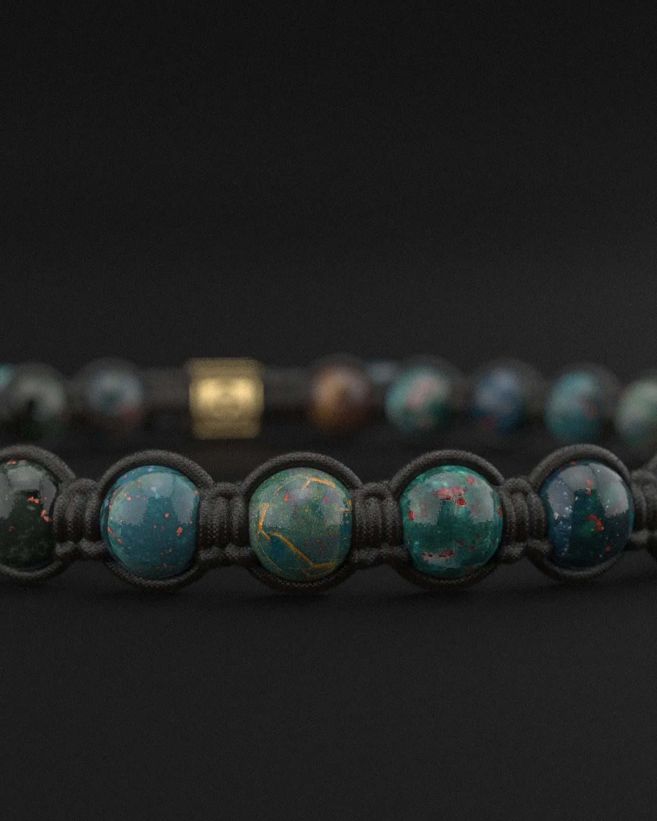 Bloodstone Bracelet 6mm | Knot