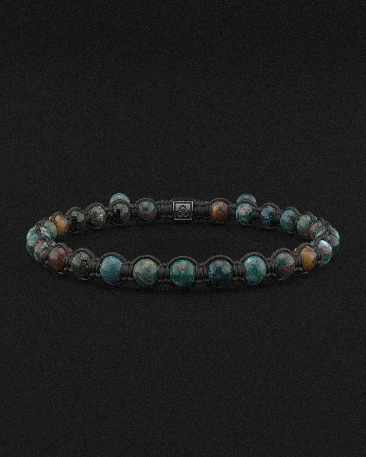 Bloodstone Bracelet 6mm | Knot