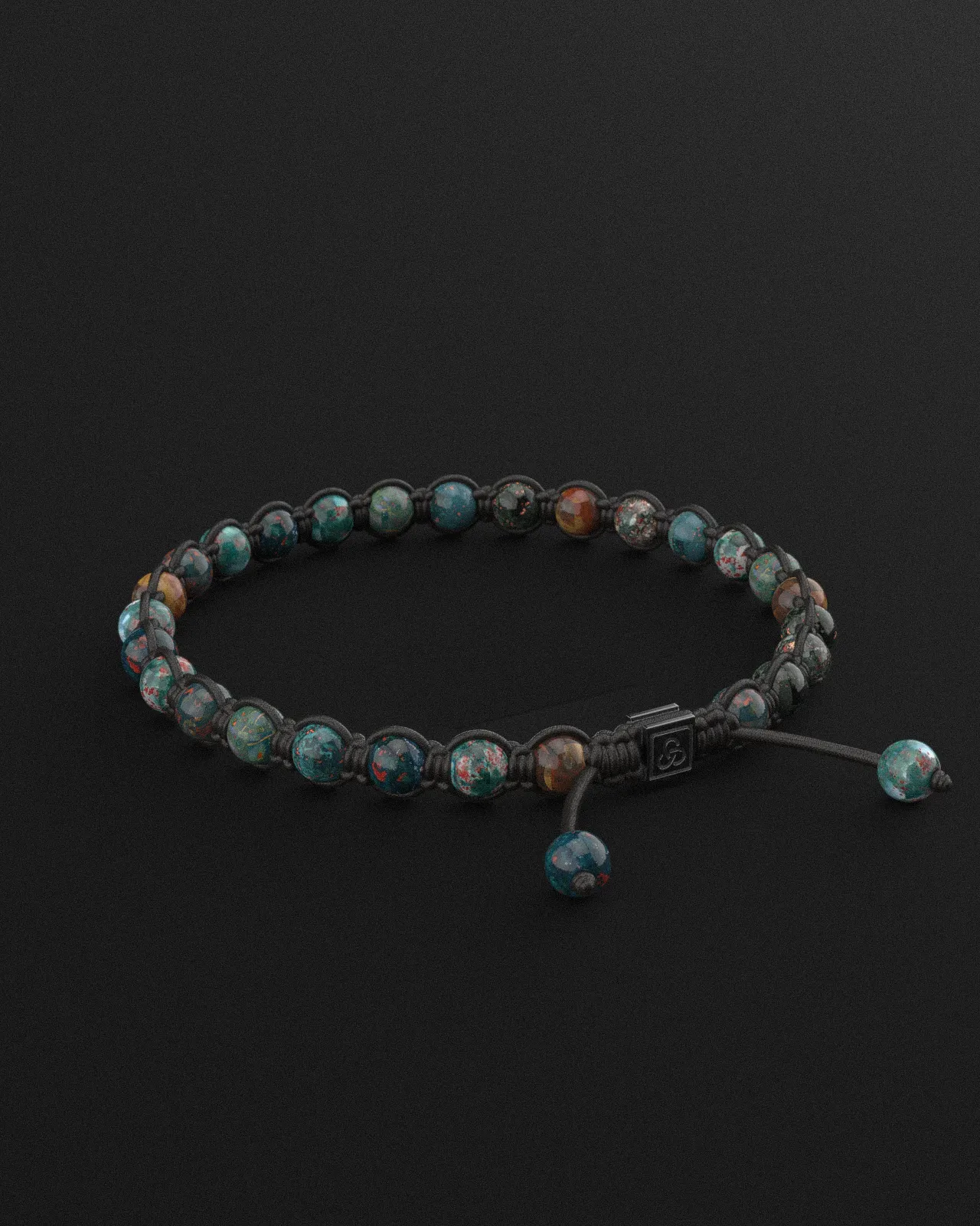 Bloodstone Bracelet 6mm | Knot