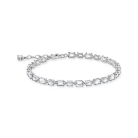 Bracelet with white zirconia