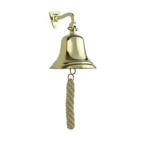 Brass Ships Bell with Lanyard  - 5 inch