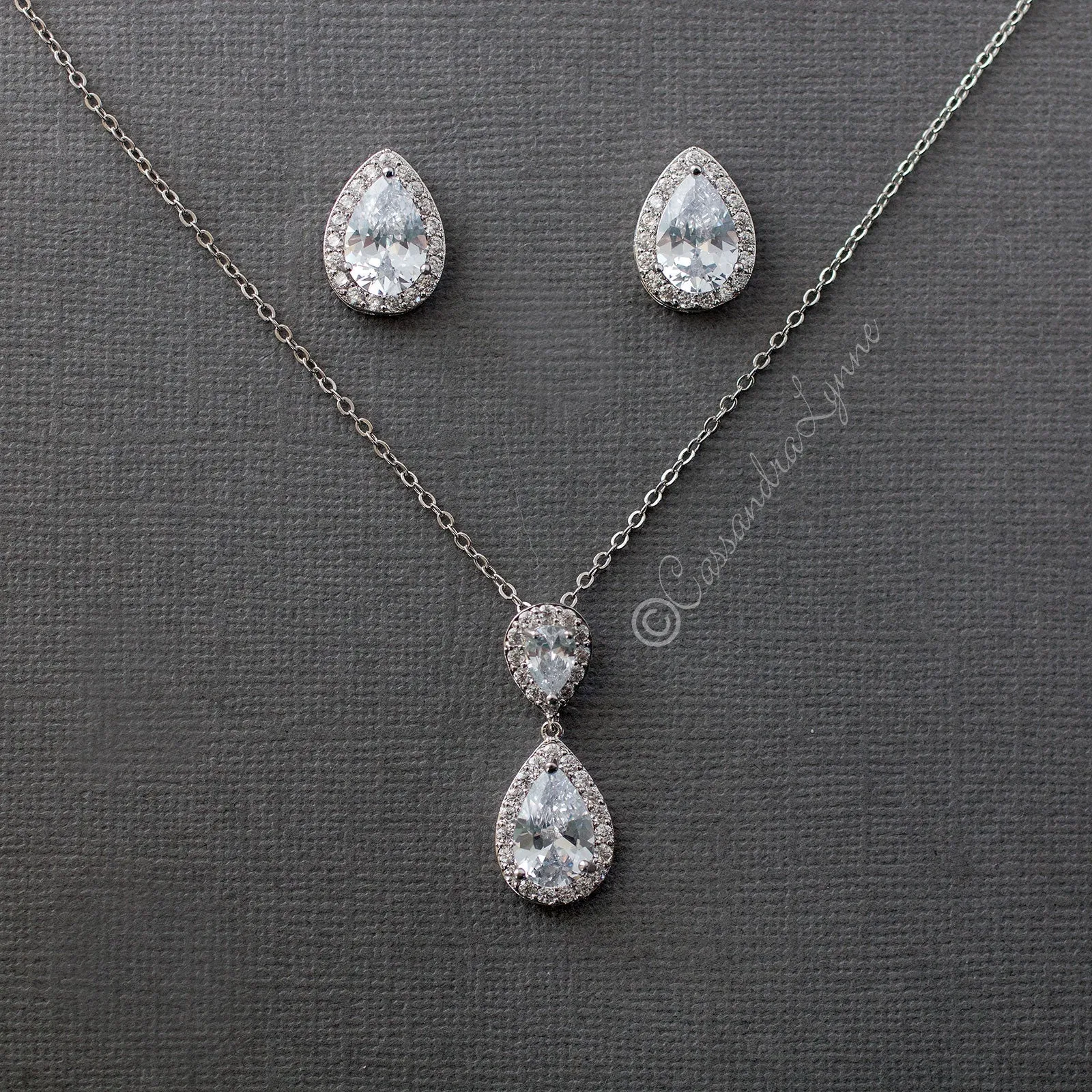 Bridal Necklace Pendant Set