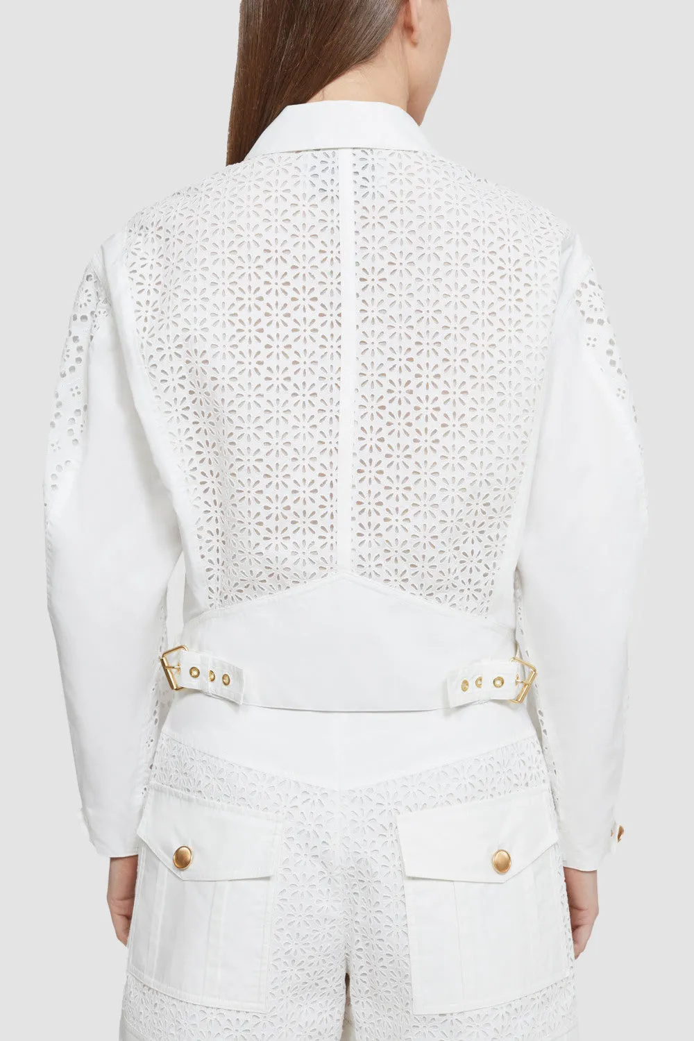 Broderie Anglaise Moto Jacket