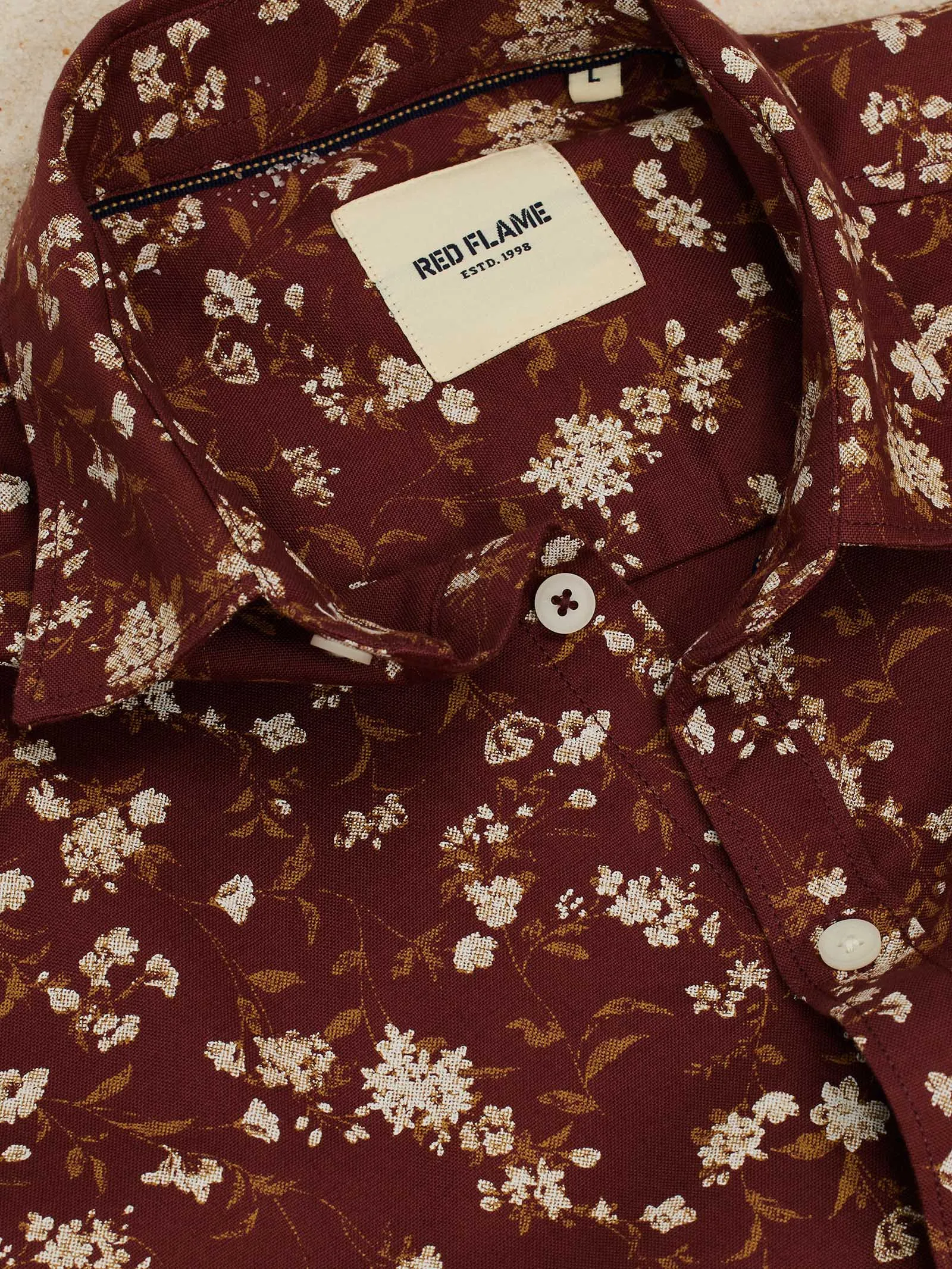 Brown Printed Shirt