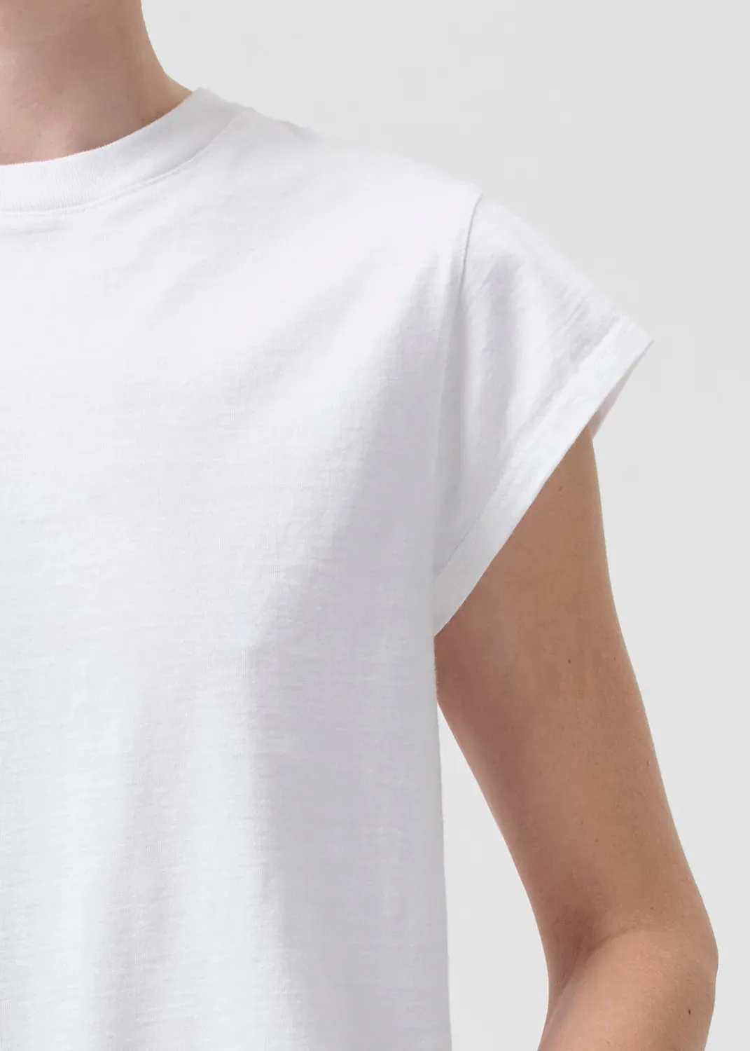 Bryce Cap Sleeve Tee - White