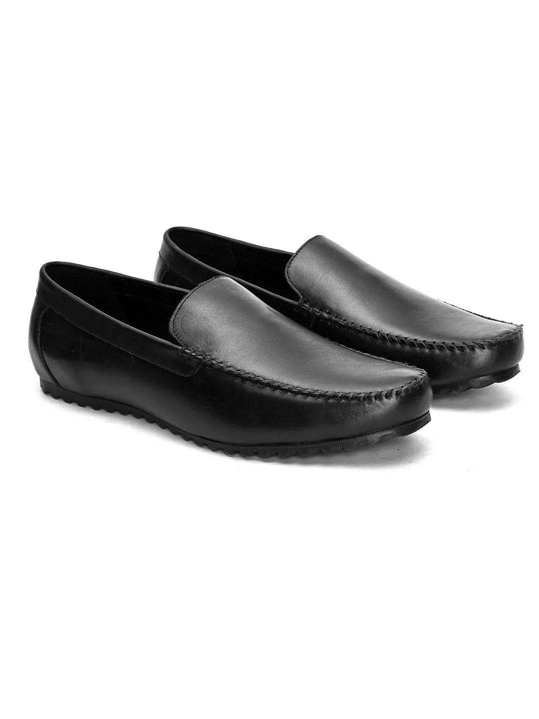 Bullet Black Loafers