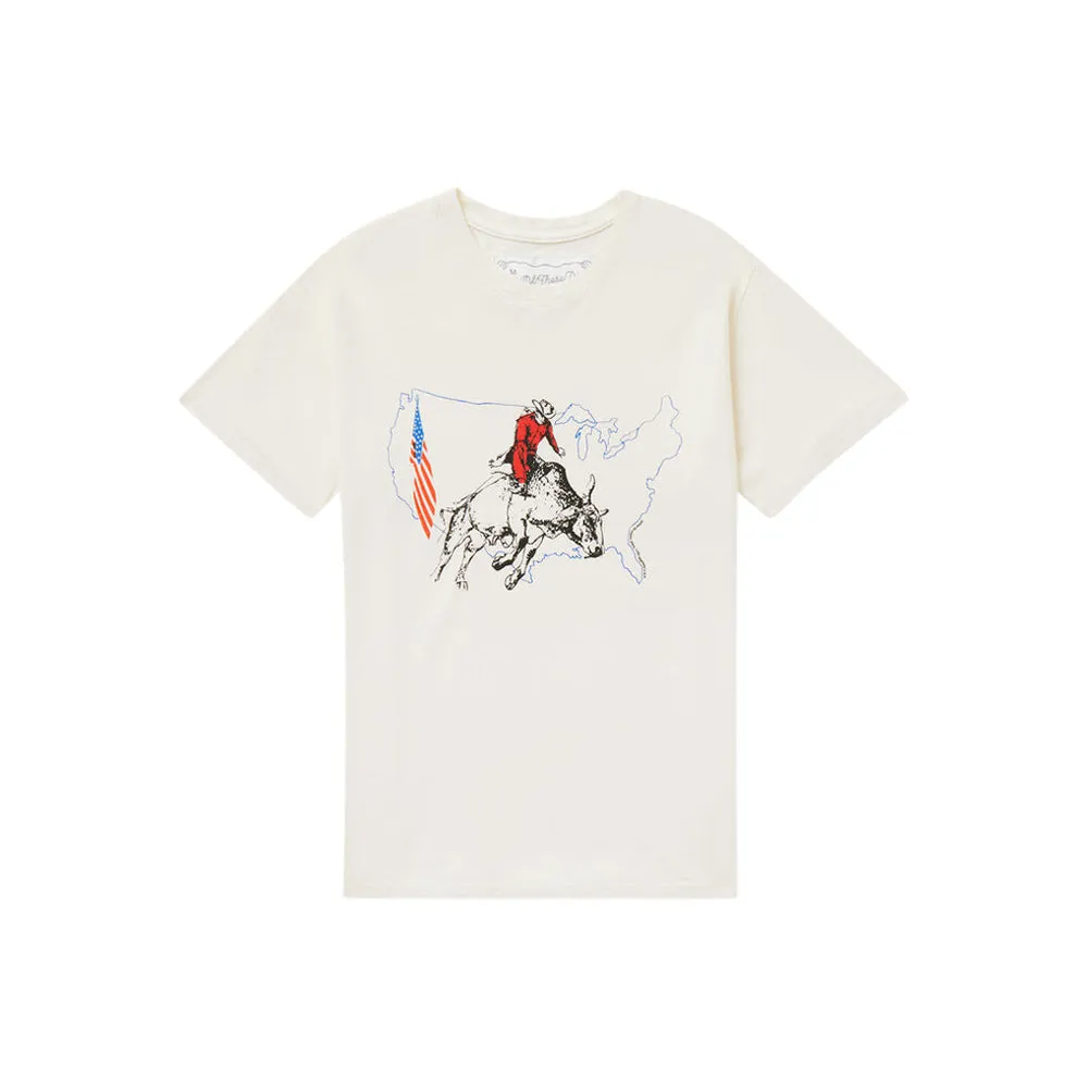 Bullrider USA Tee (Bone)