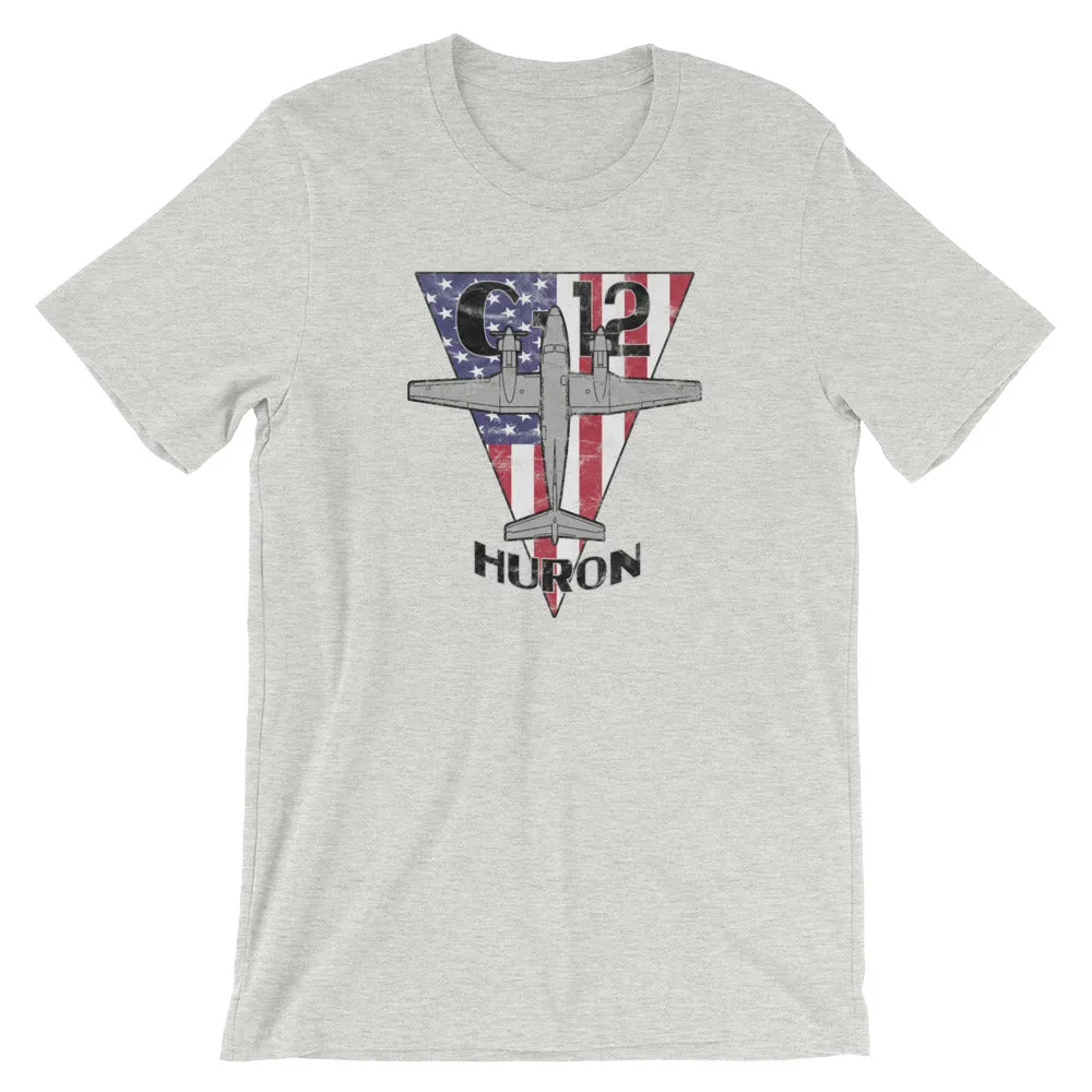 C-12 Huron Red White & Blue Vintage Tee