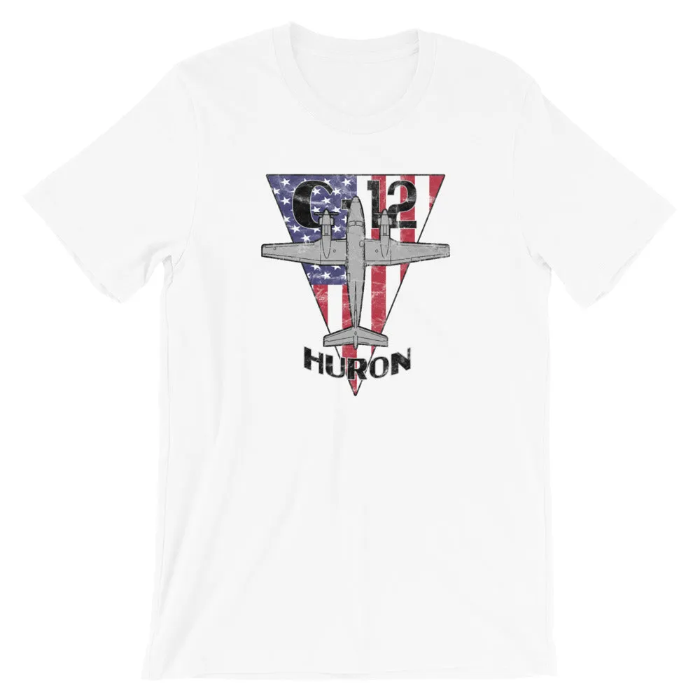 C-12 Huron Red White & Blue Vintage Tee