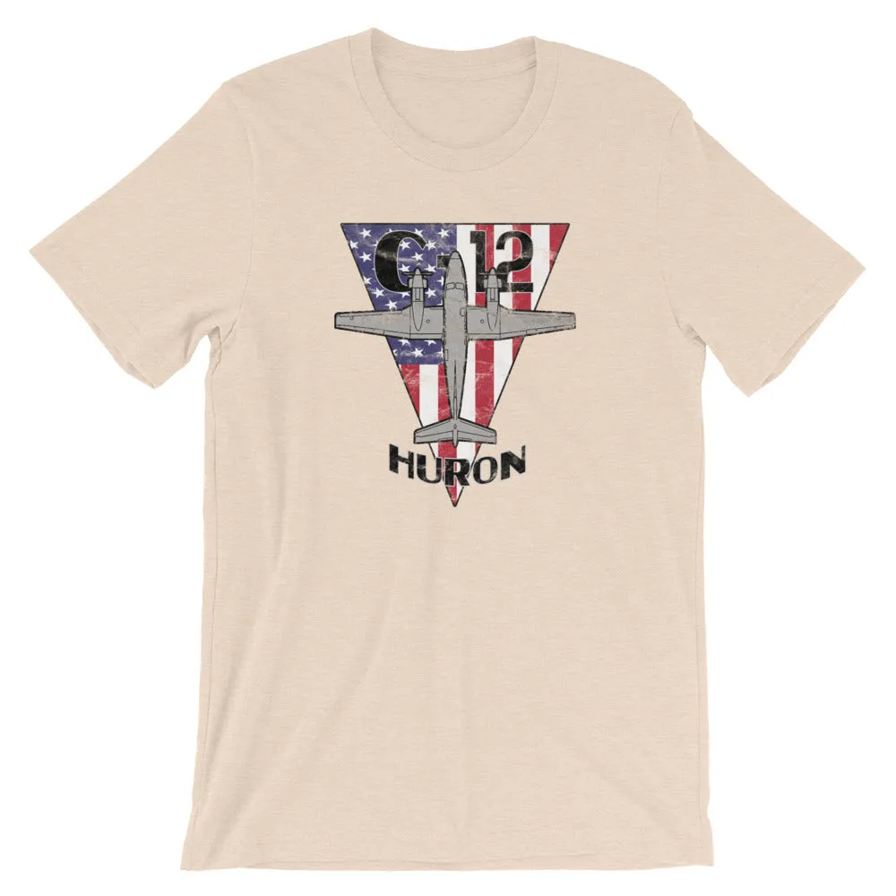 C-12 Huron Red White & Blue Vintage Tee