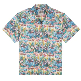 Camp Collar Shirt - Flower Painting - Multi Color