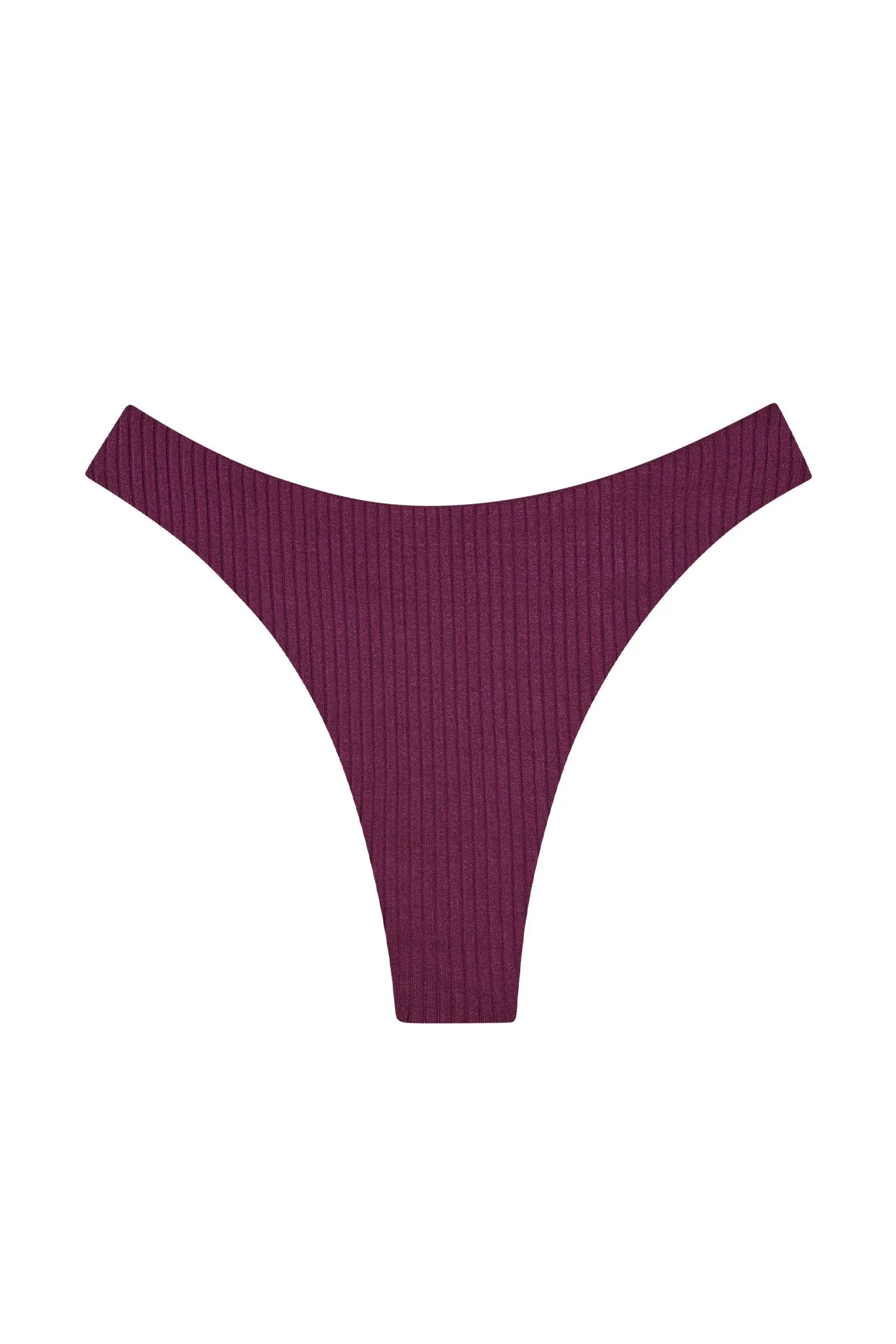 Capri Thong - Eggplant Wide Rib