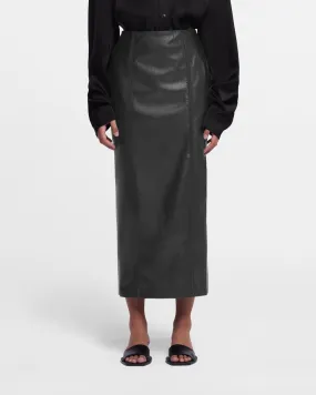 Carissa - Sale Okobor™ Alt-Leather Skirt - Black