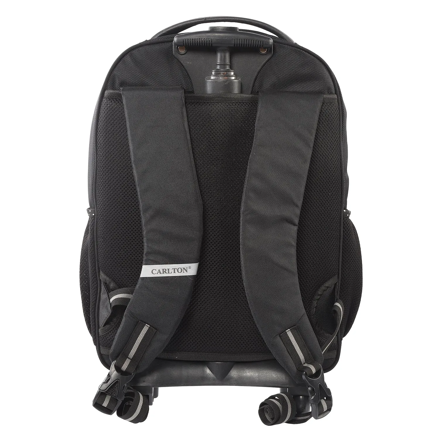 Carlton London Black Trolley Laptop Backpack