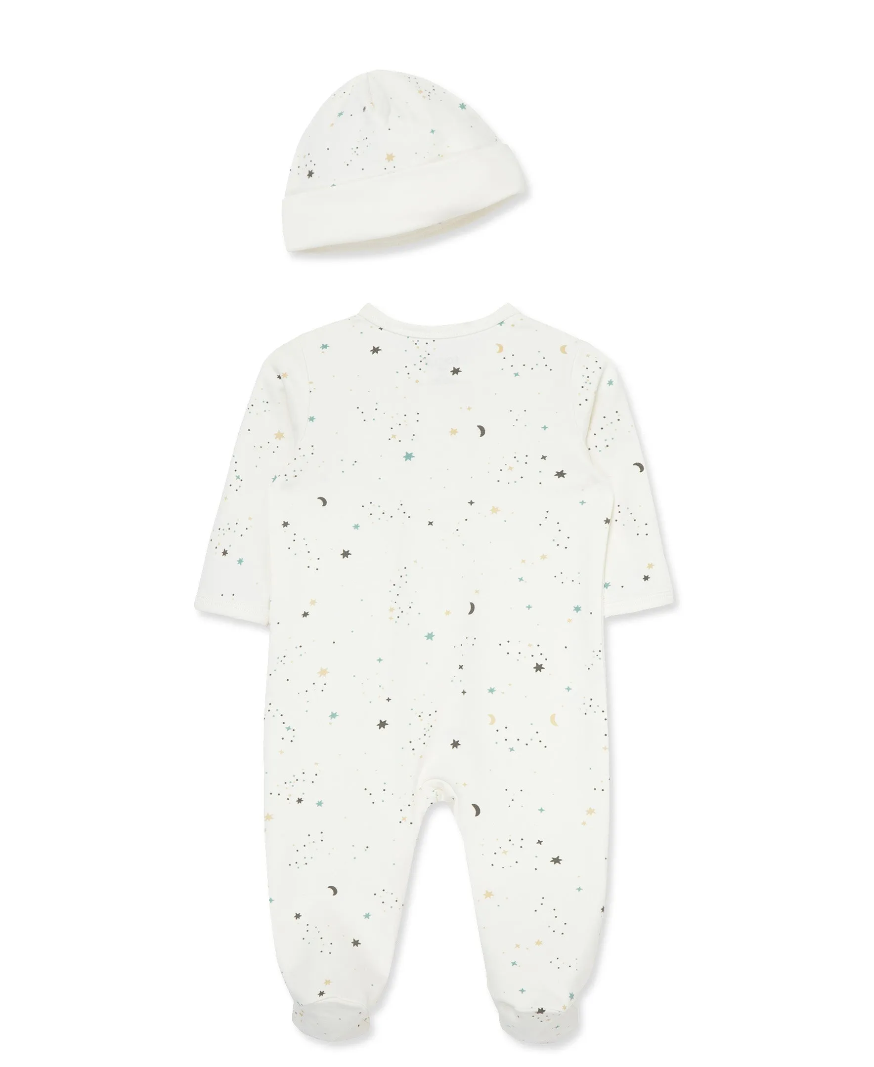 Celestial 2-Way-Zip Footie & Hat