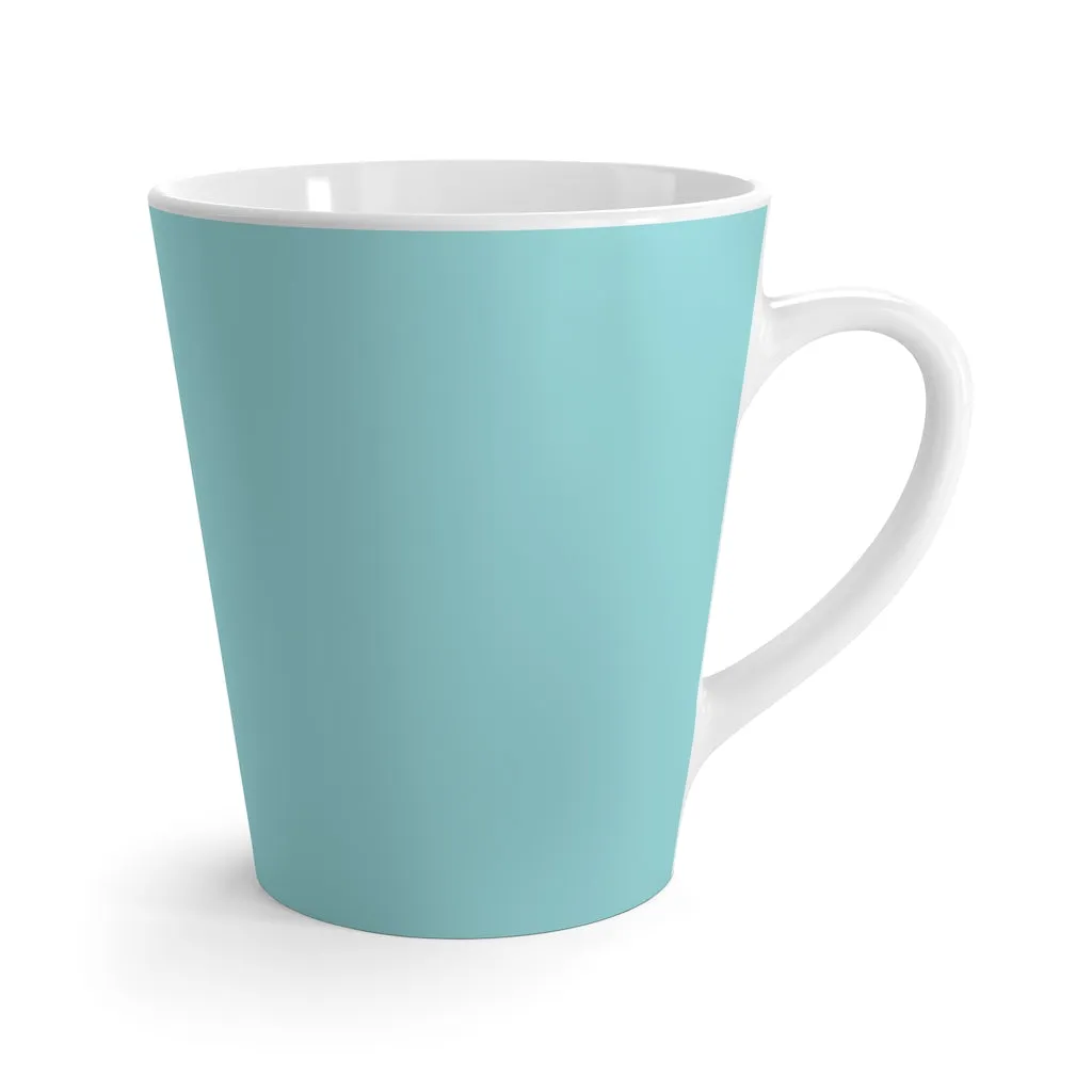 Cervical Cancer Awareness Heart "Teal" Latte Mug (12 oz.)