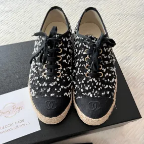 Chanel Lace Up Espadrilles