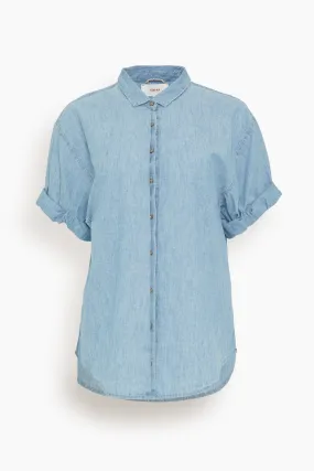 Channing Shirt in Dusty Blue