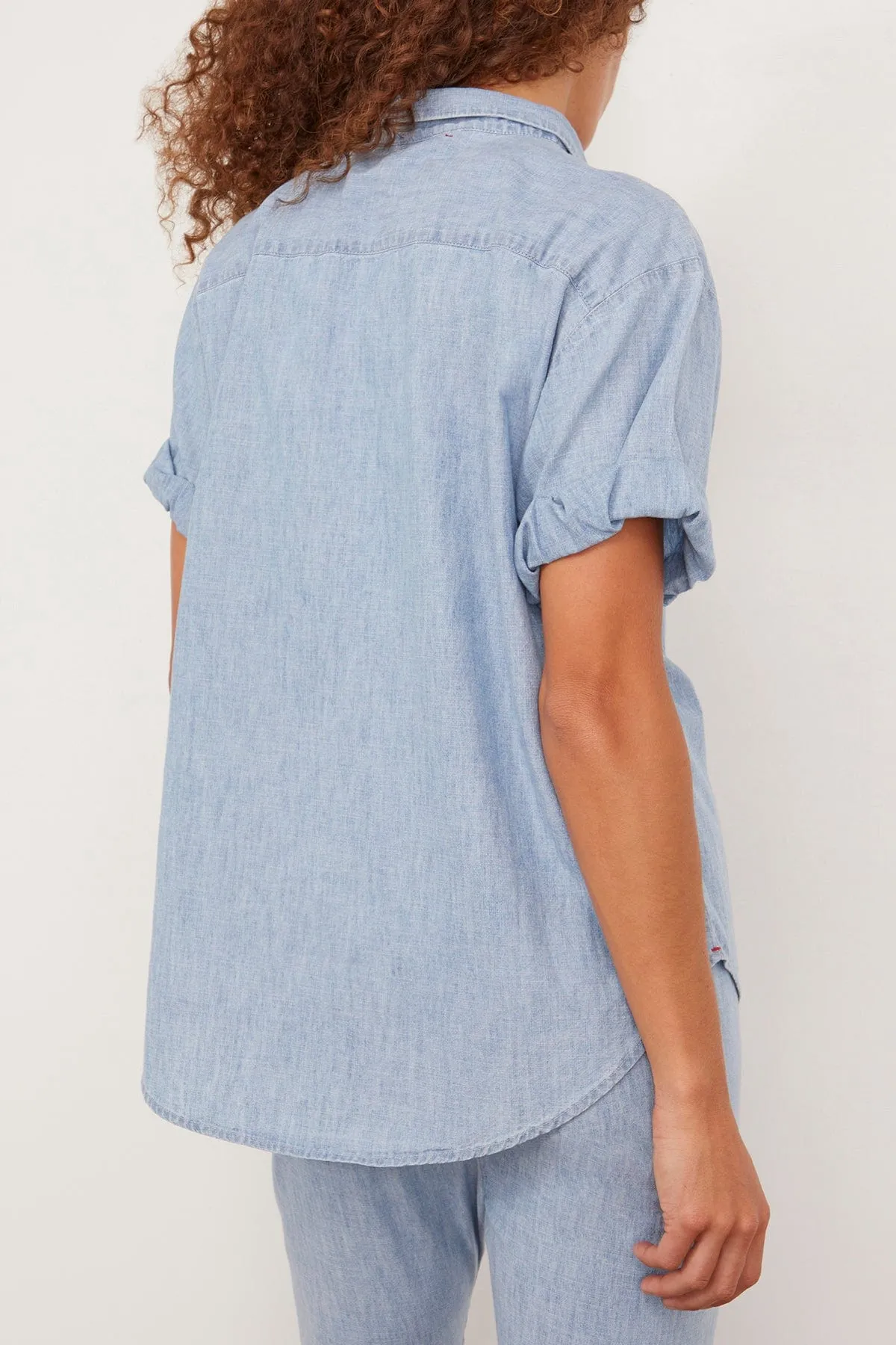 Channing Shirt in Dusty Blue