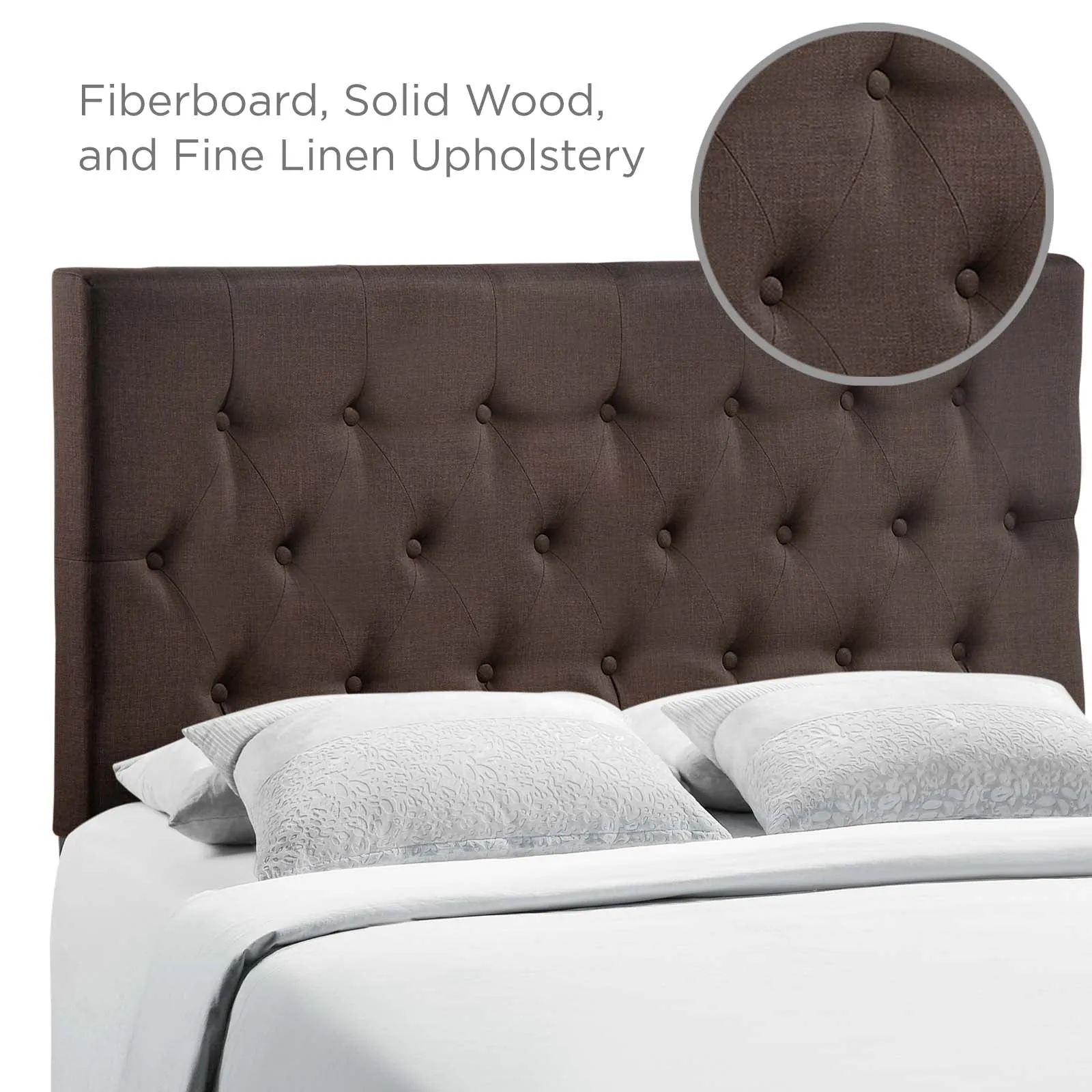 Clique Upholstered Fabric Headboard