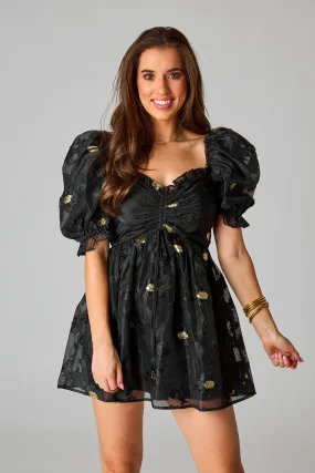 Colby Puff Sleeve Mini Dress - Koi