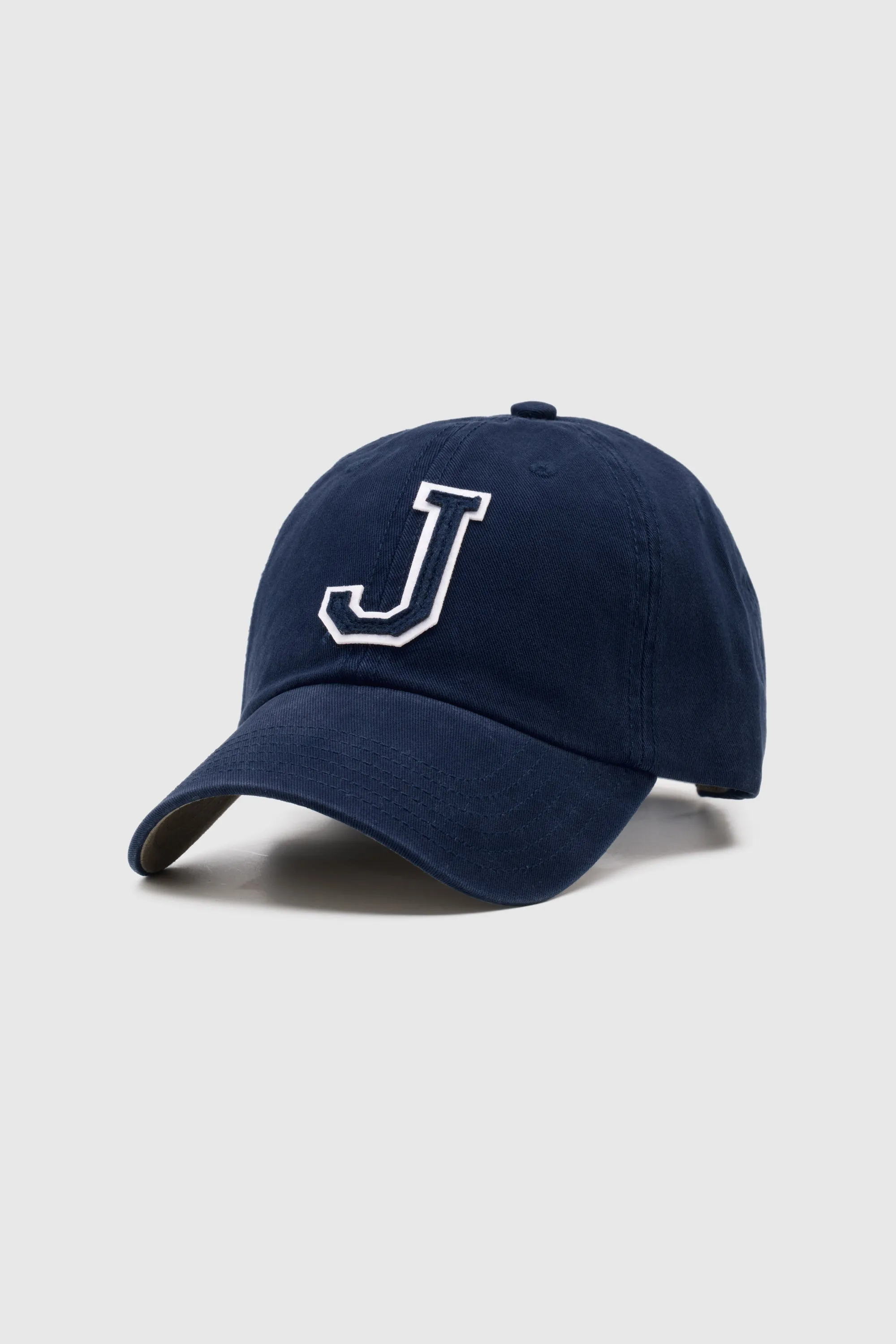 Collegiate Letter Cap Navy