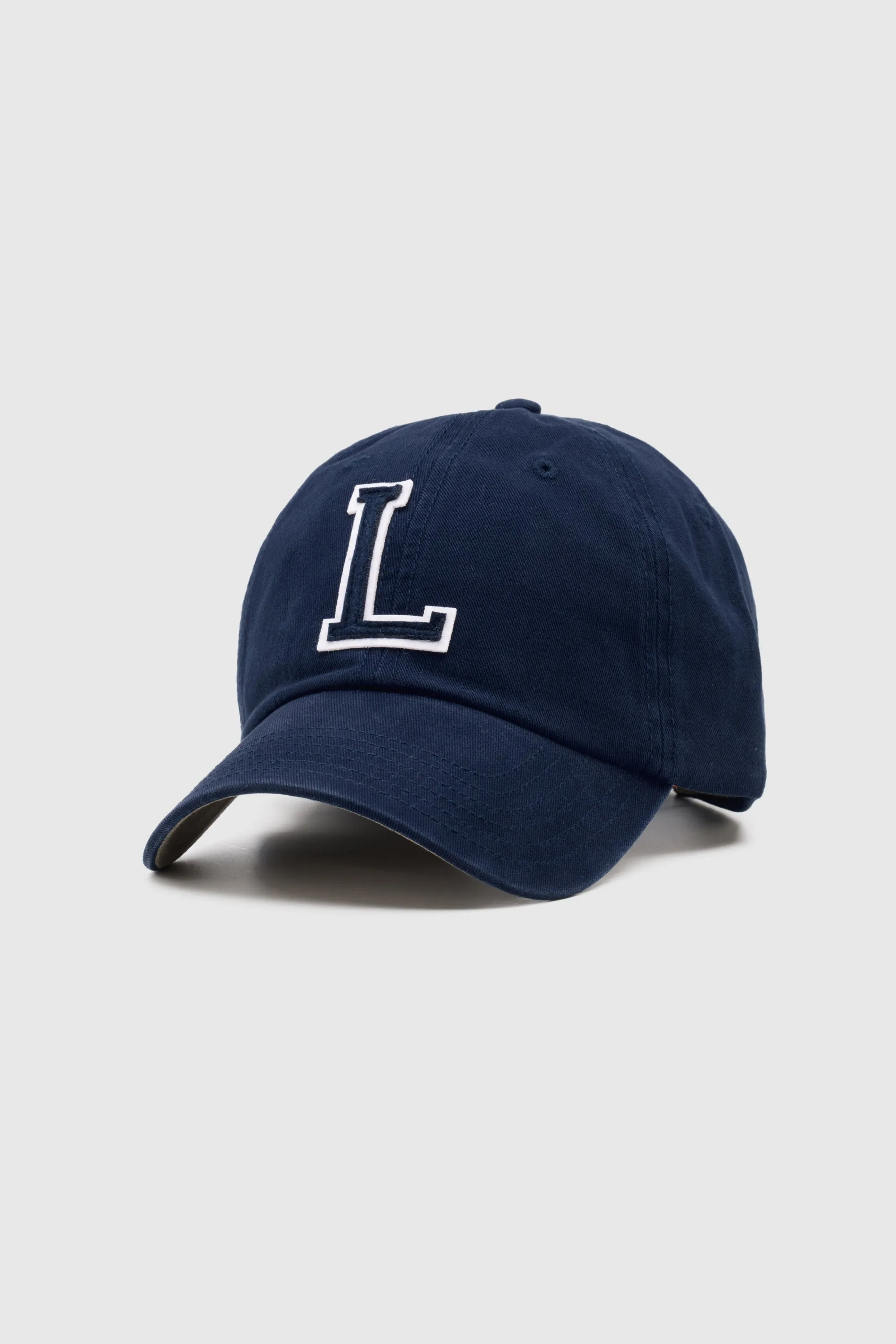 Collegiate Letter Cap Navy