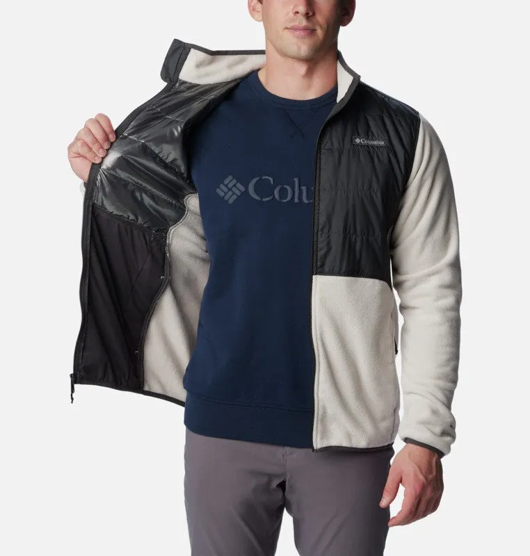 Columbia Mens Basin Butte Full Zip Microfleece With Omni-Heat Reflective Technology -STONE