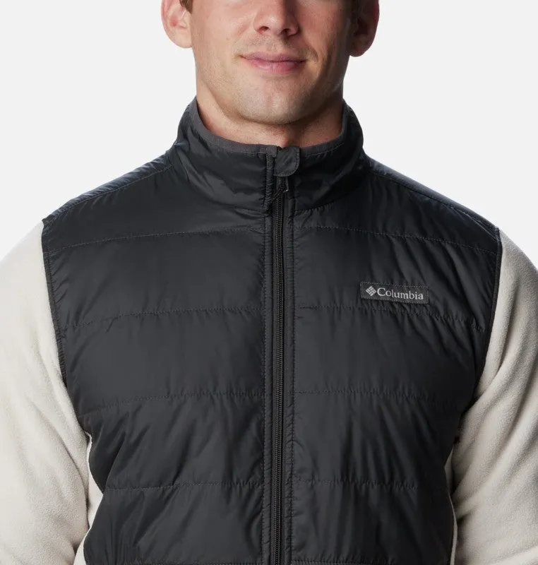 Columbia Mens Basin Butte Full Zip Microfleece With Omni-Heat Reflective Technology -STONE