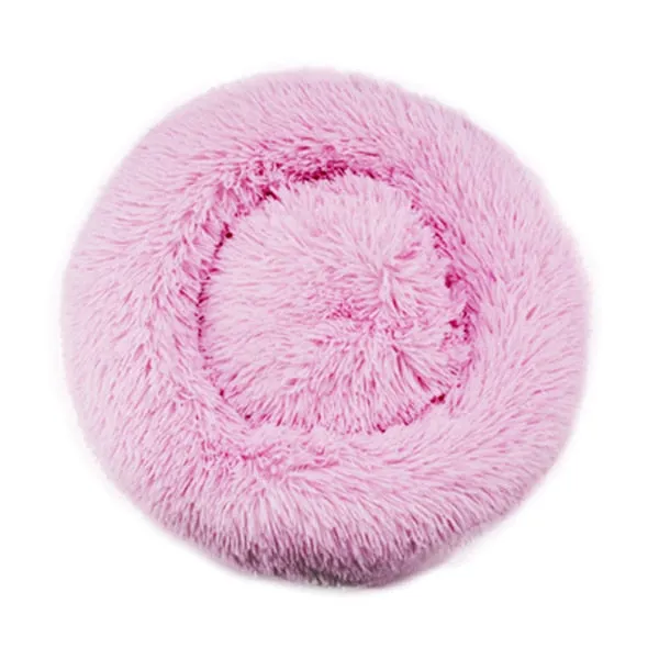 Comfortable Donut Round Ultra Soft Washable Pet Cushion Bed