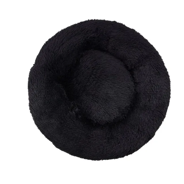 Comfortable Donut Round Ultra Soft Washable Pet Cushion Bed