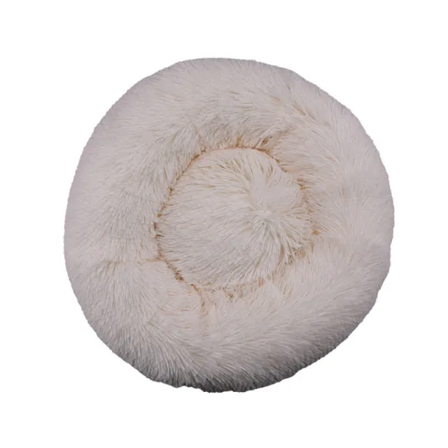 Comfortable Donut Round Ultra Soft Washable Pet Cushion Bed