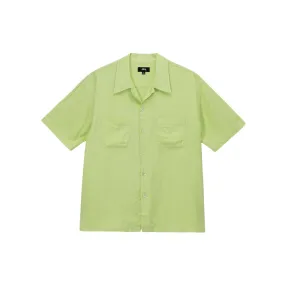 Contrast Pick Stitched Shirt (lime)