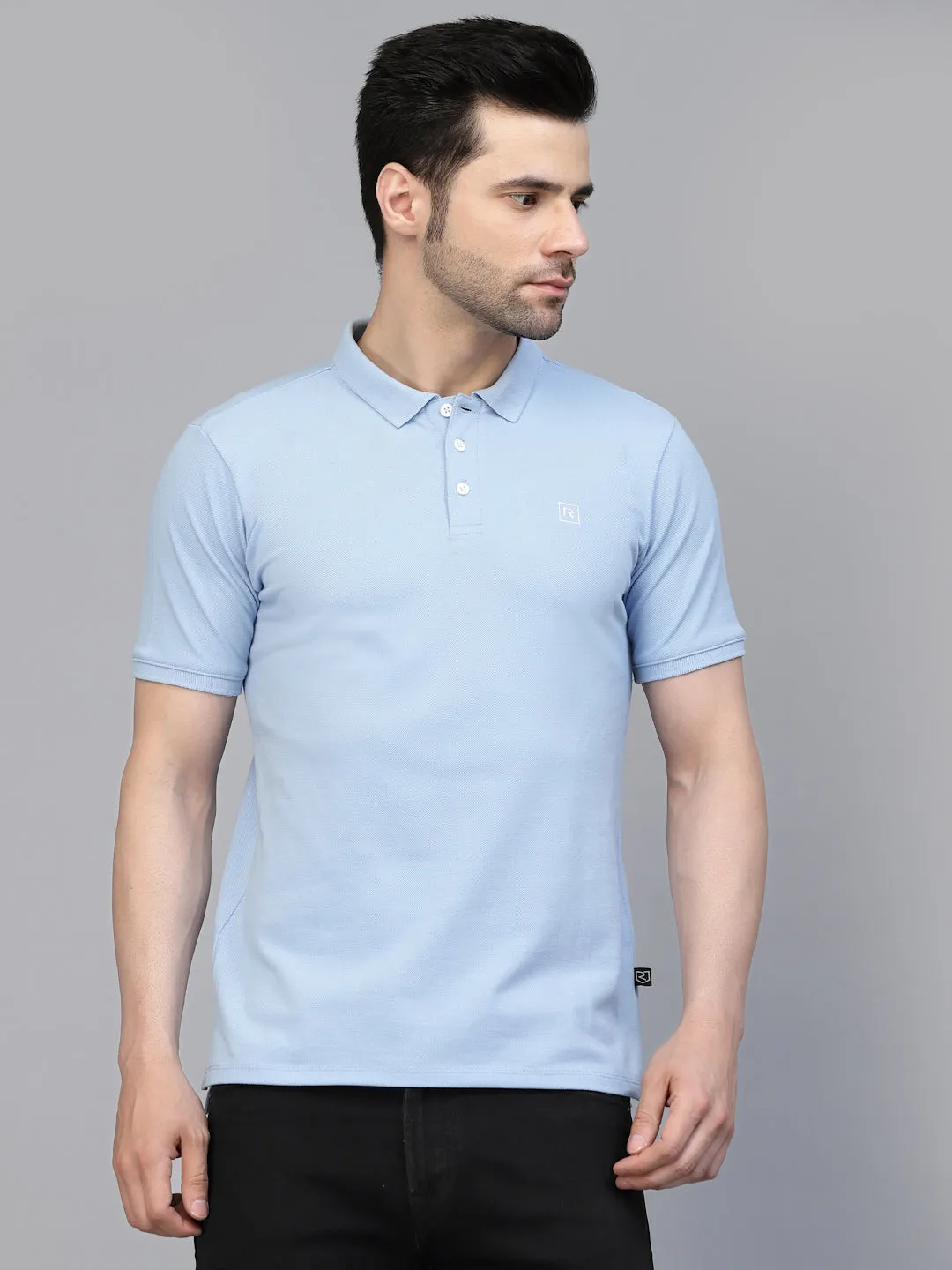 Cotton Solid Half Sleeves Polo T-Shirt