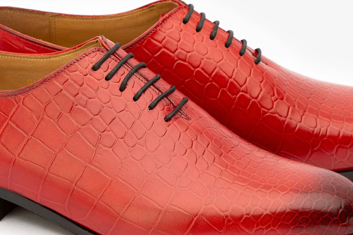 Croc Print Whole Cut Oxford