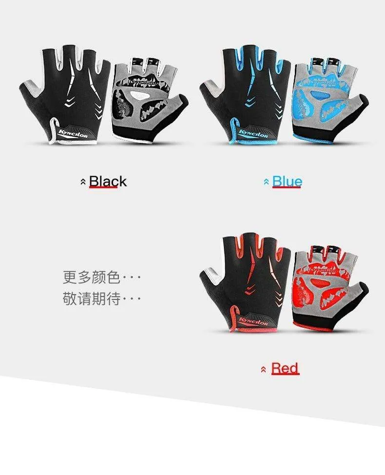 Cycling Anti-slip Anti-sweat Men Women Half Finger Gloves Breathable Anti-shock Sports Gloves MTB Bike Bicycle Glove