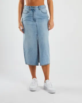 Daria Denim Skirt Stone Blue