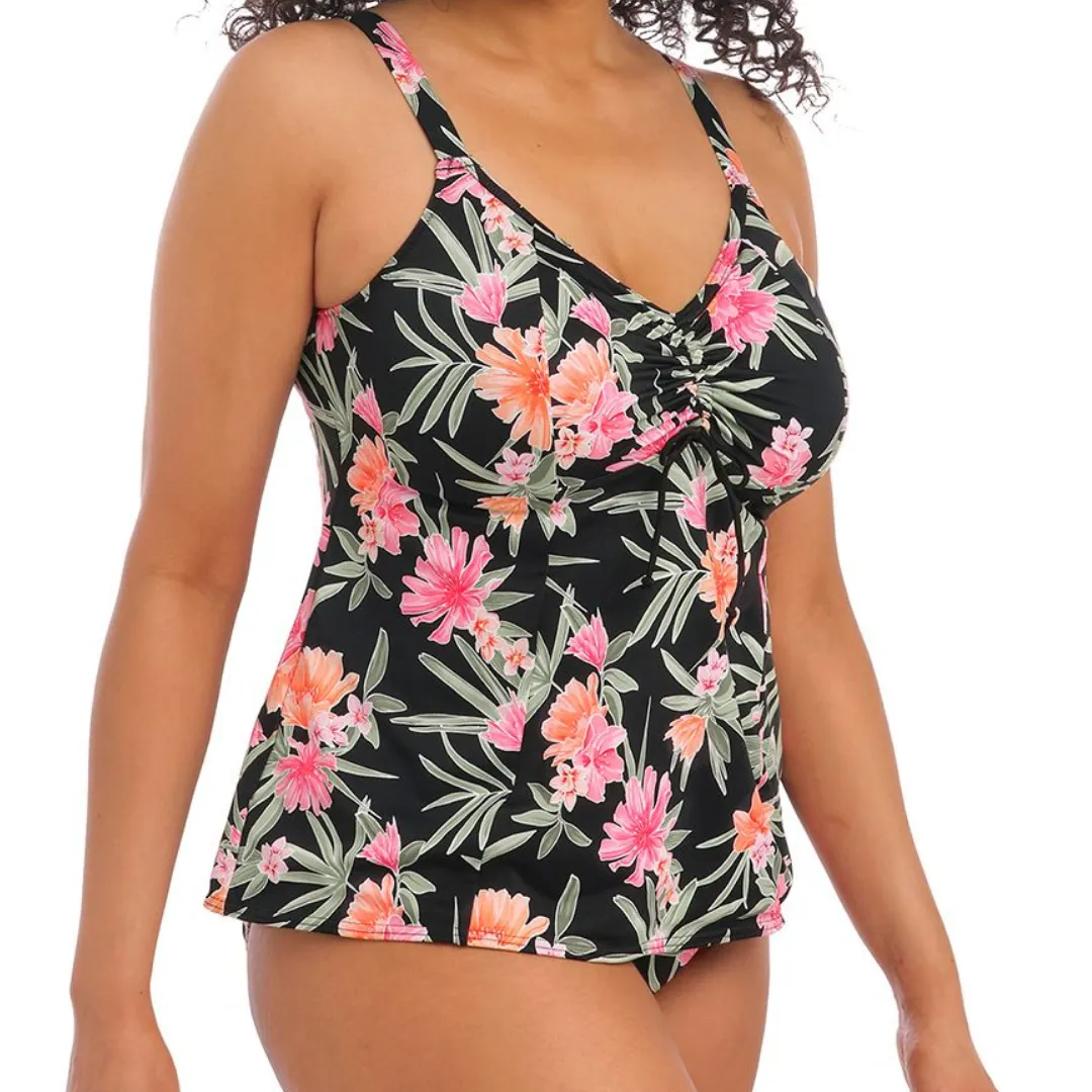 Dark Tropics Non Wired Moulded Tankini Top