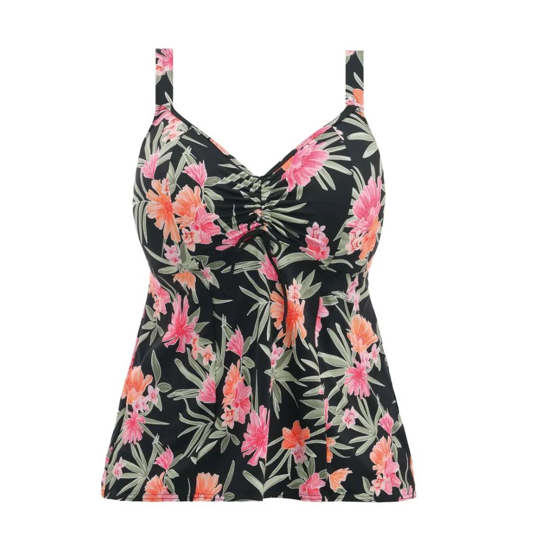 Dark Tropics Non Wired Moulded Tankini Top