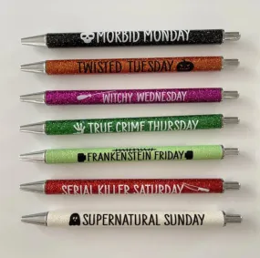 Days of the Week Pen Set - Halloween