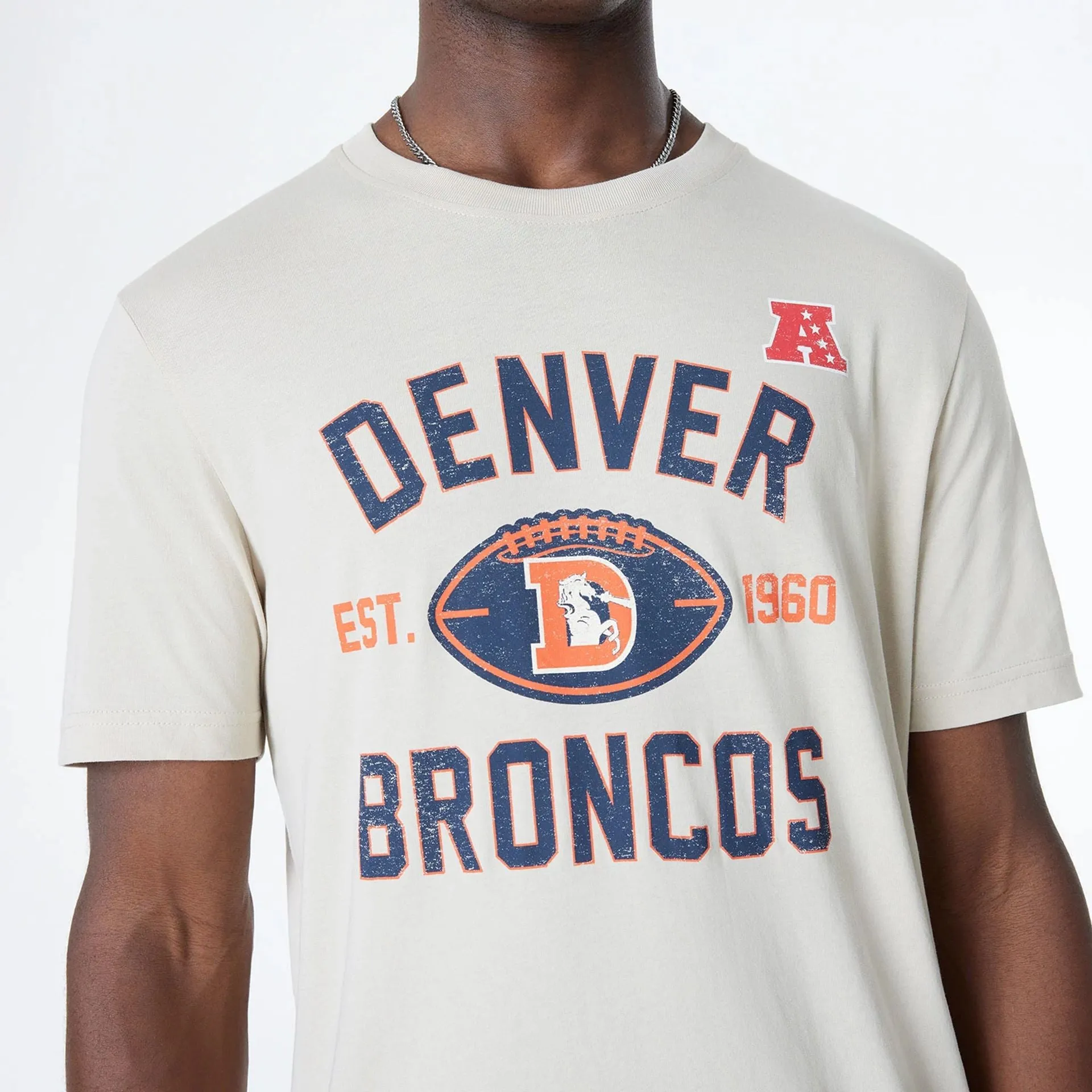 Denver Broncos NFL 3rd Down Historic Light Beige T-Shirt