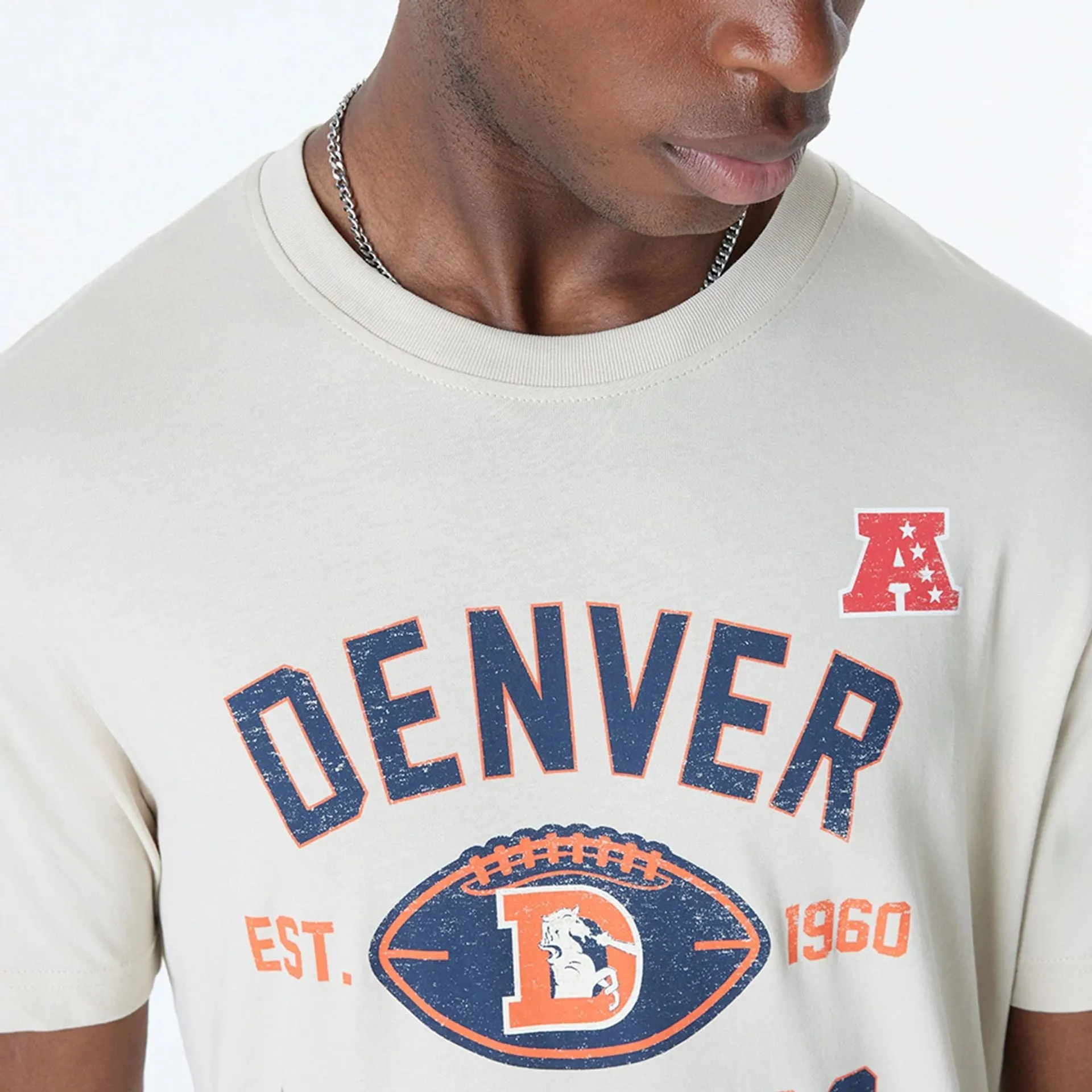 Denver Broncos NFL 3rd Down Historic Light Beige T-Shirt