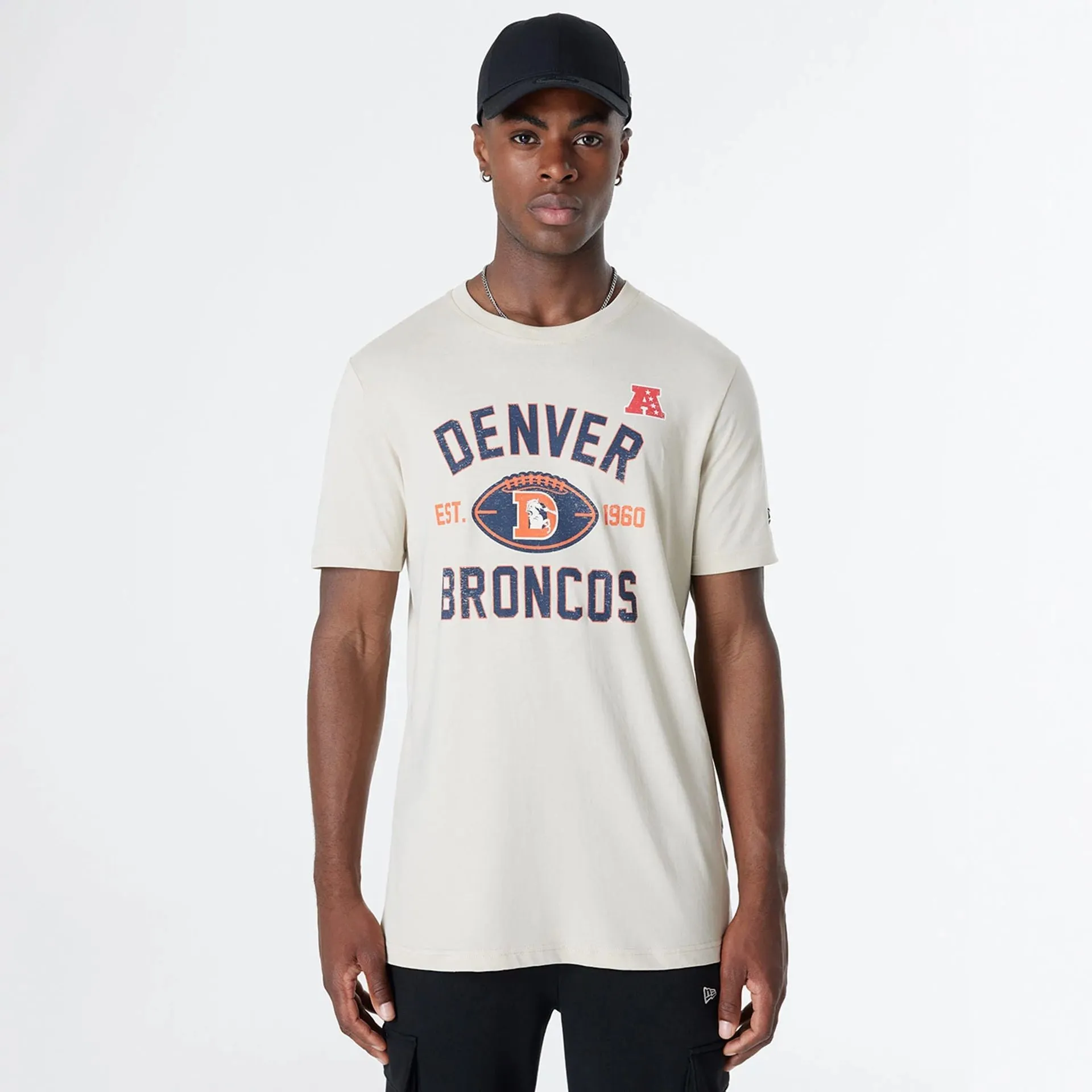 Denver Broncos NFL 3rd Down Historic Light Beige T-Shirt