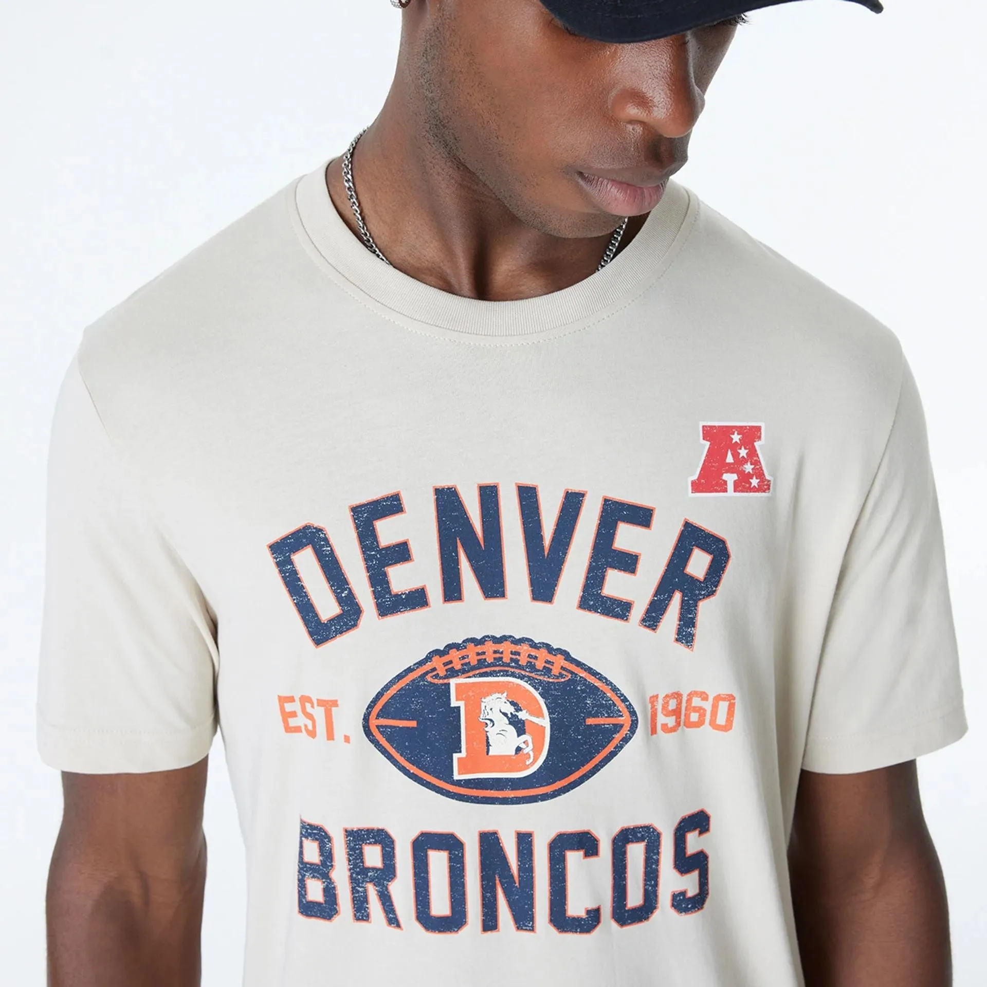 Denver Broncos NFL 3rd Down Historic Light Beige T-Shirt