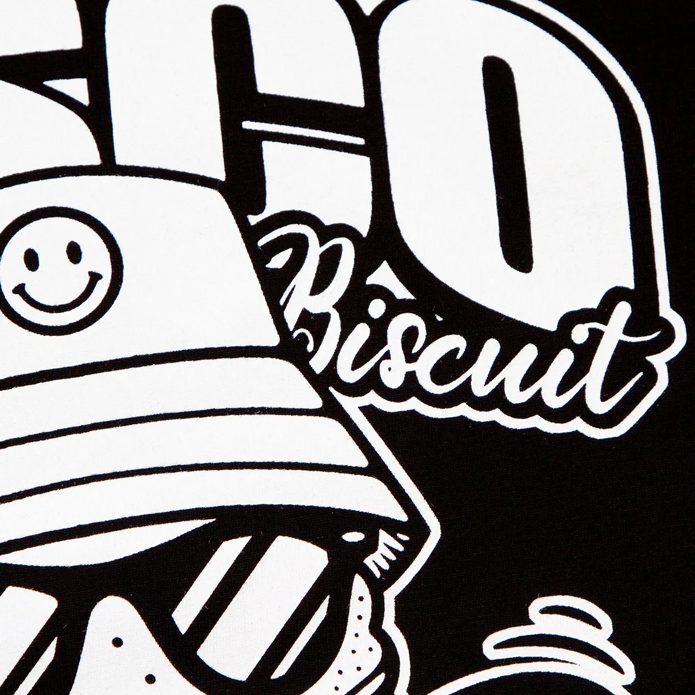 Discoff Biscuit Back Print - Tshirt - Black