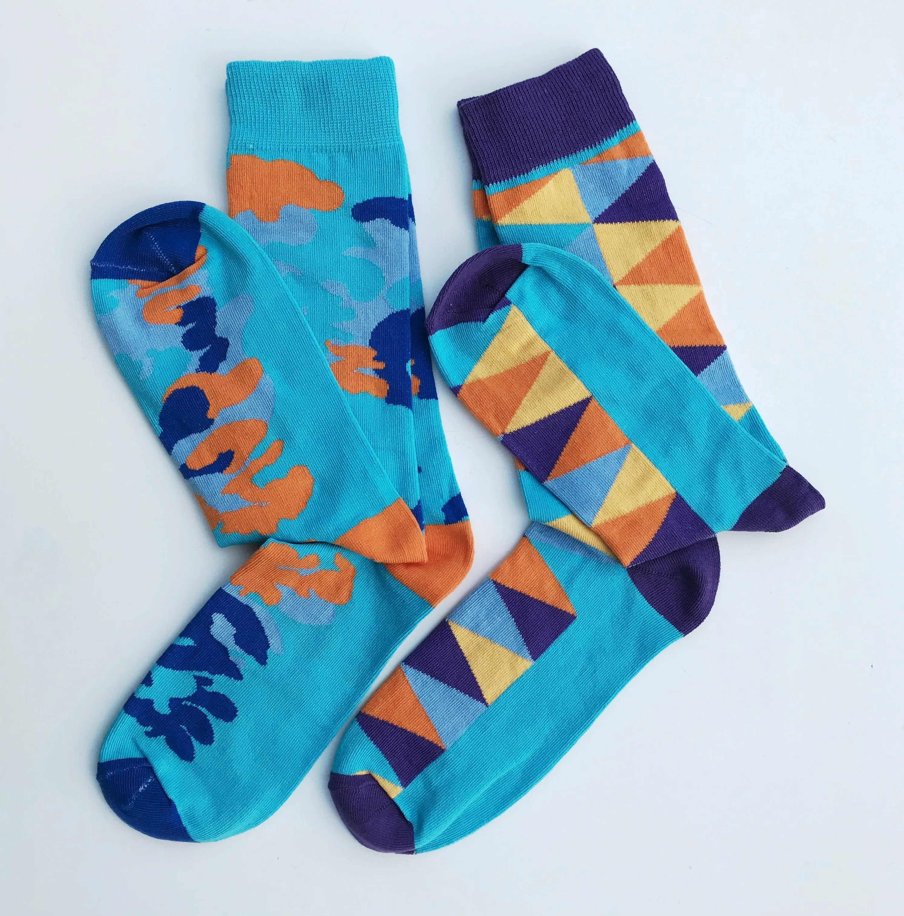 Dress Socks- Bright Days Line - Camouflage Under Water