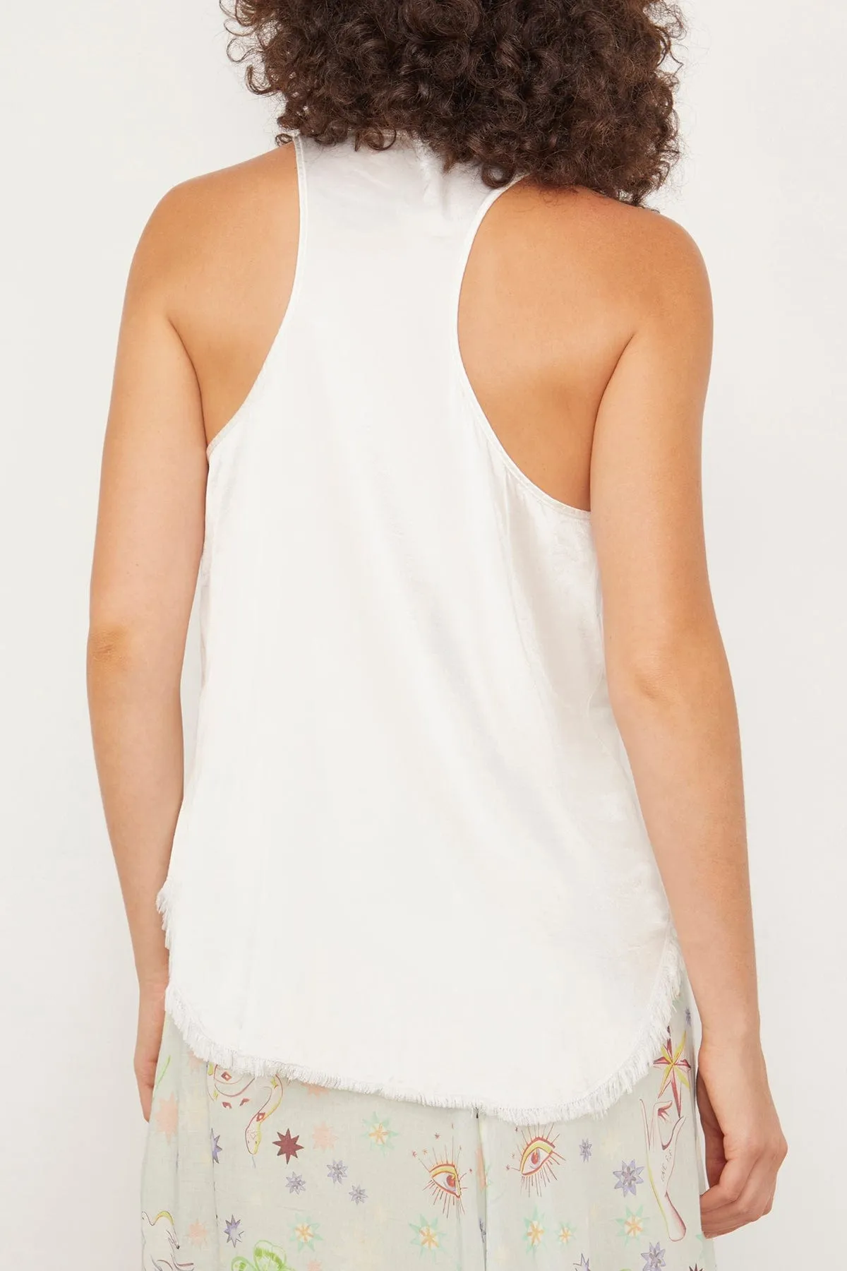 Effie Tank in Washed White