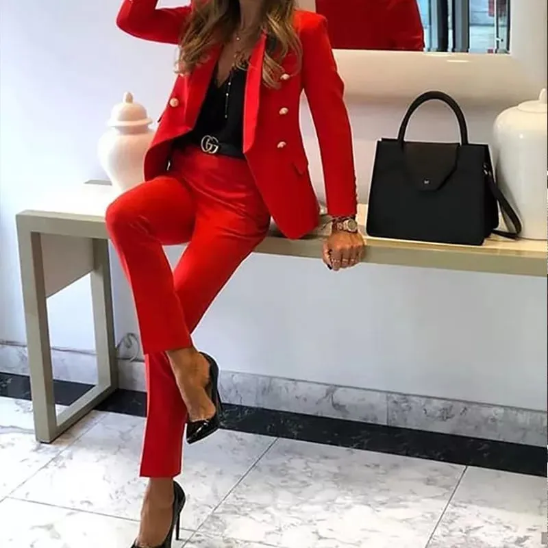 Elegant Formal Solid Color Outfit Set