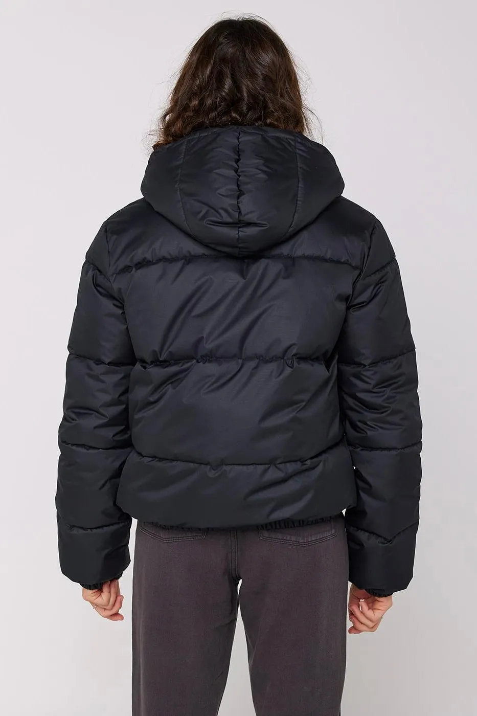 Ellis Black Eco Puffer Jacket